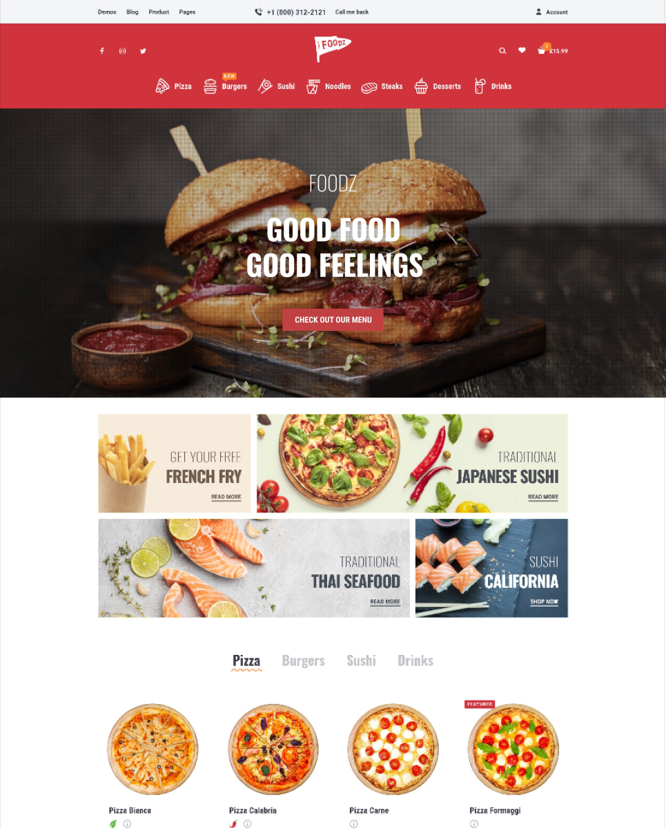 ecommerce mobile app builder pizza