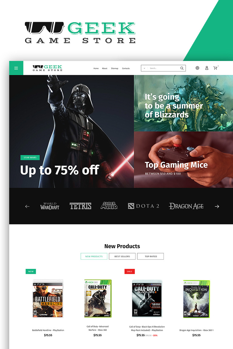  Geek - Game Store PrestaShop Theme
