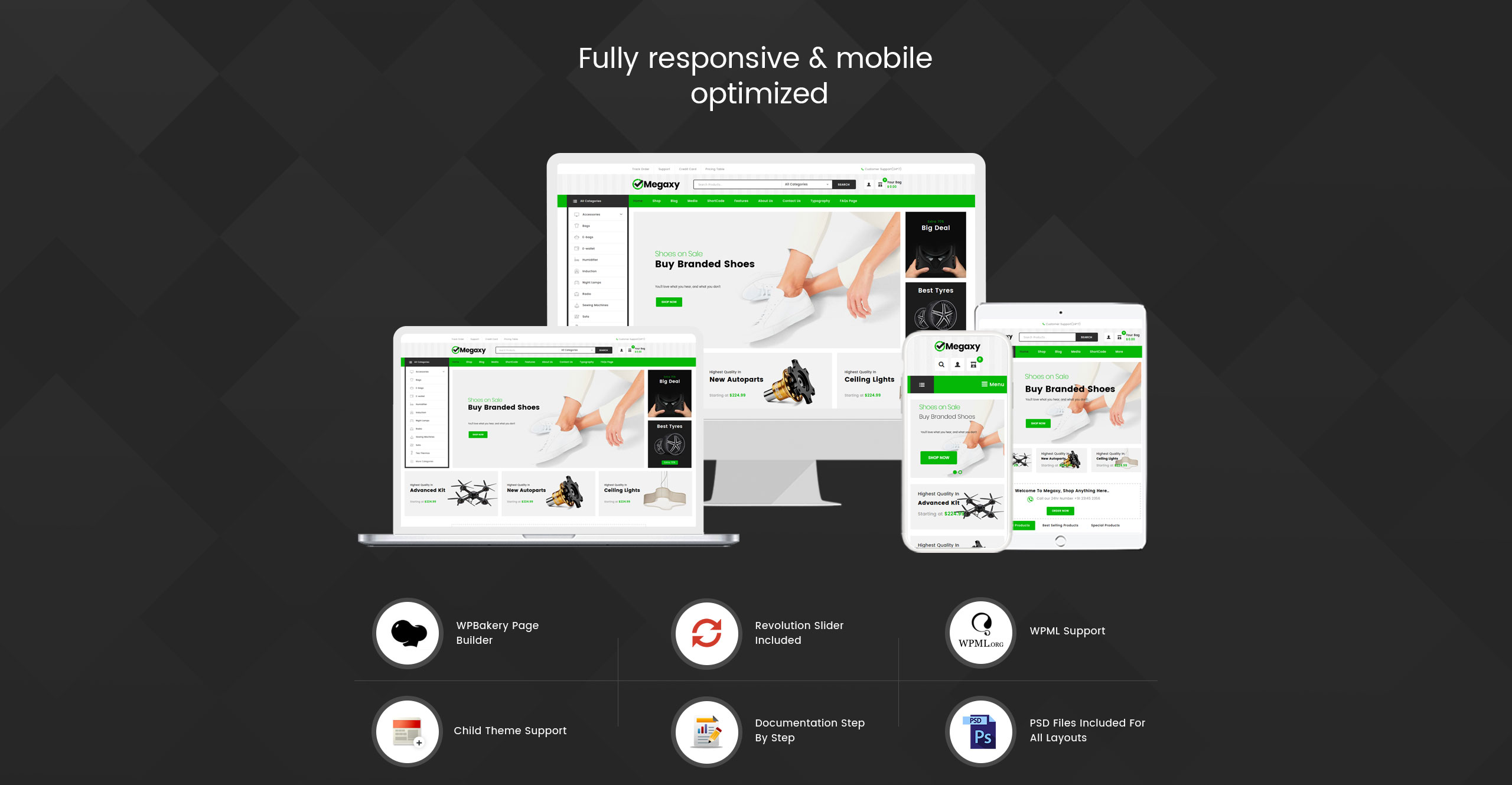 мега многоцелевая тема woocommerce