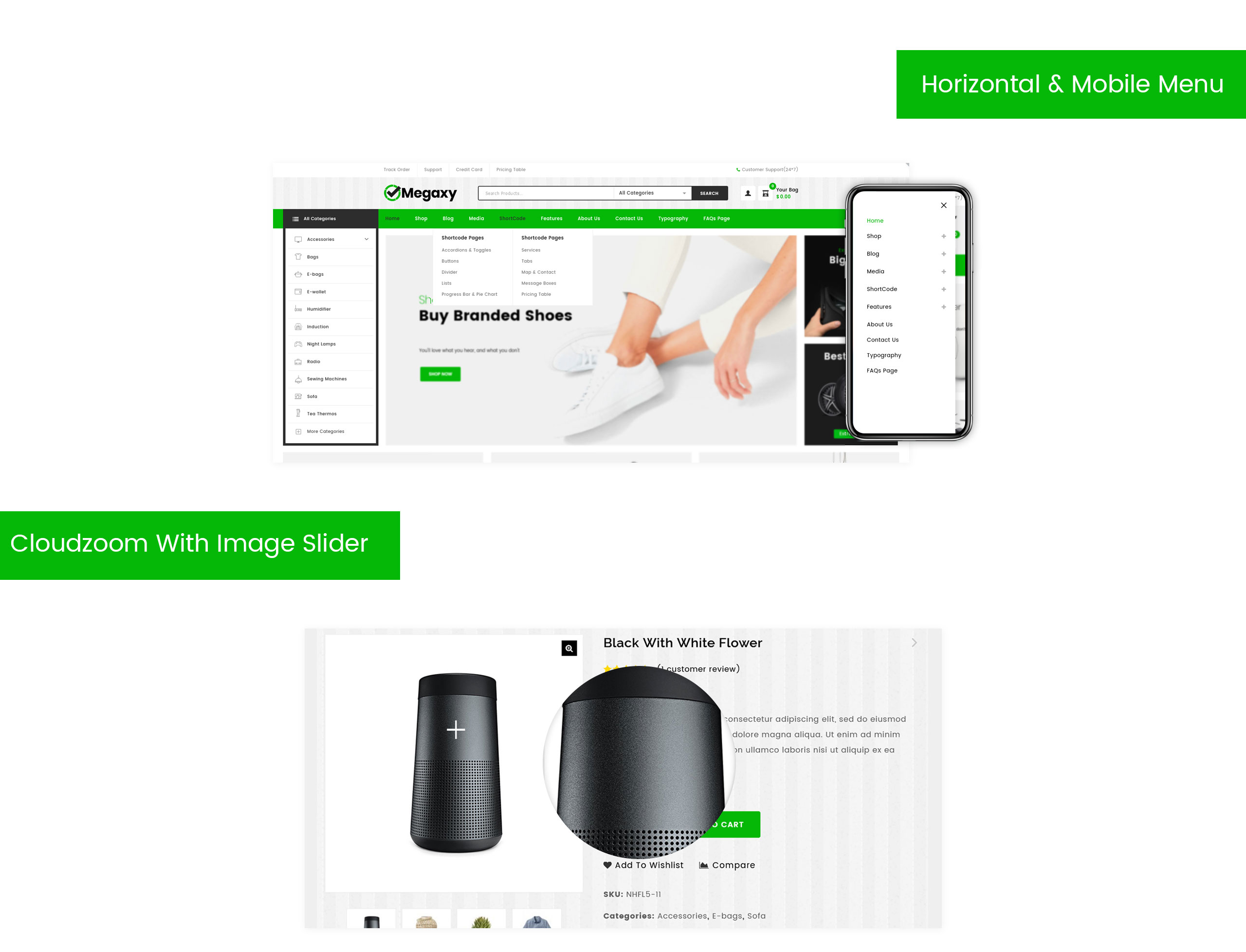 мега многоцелевая тема woocommerce