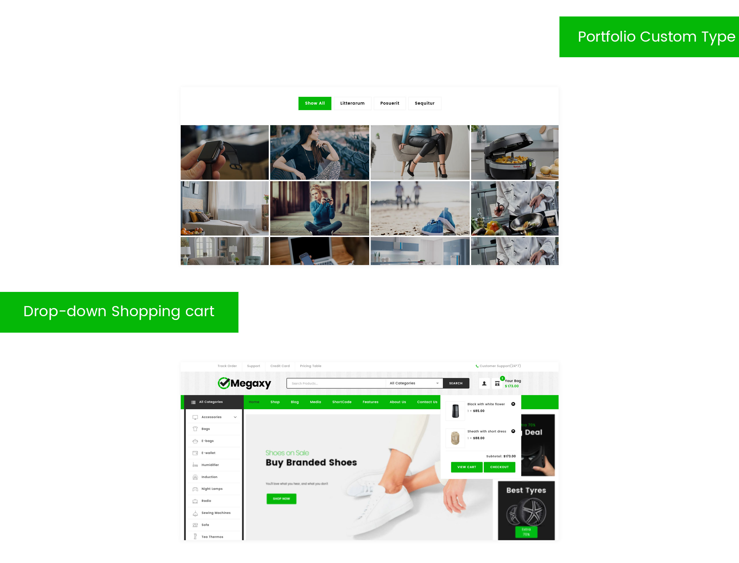 мега многоцелевая тема woocommerce
