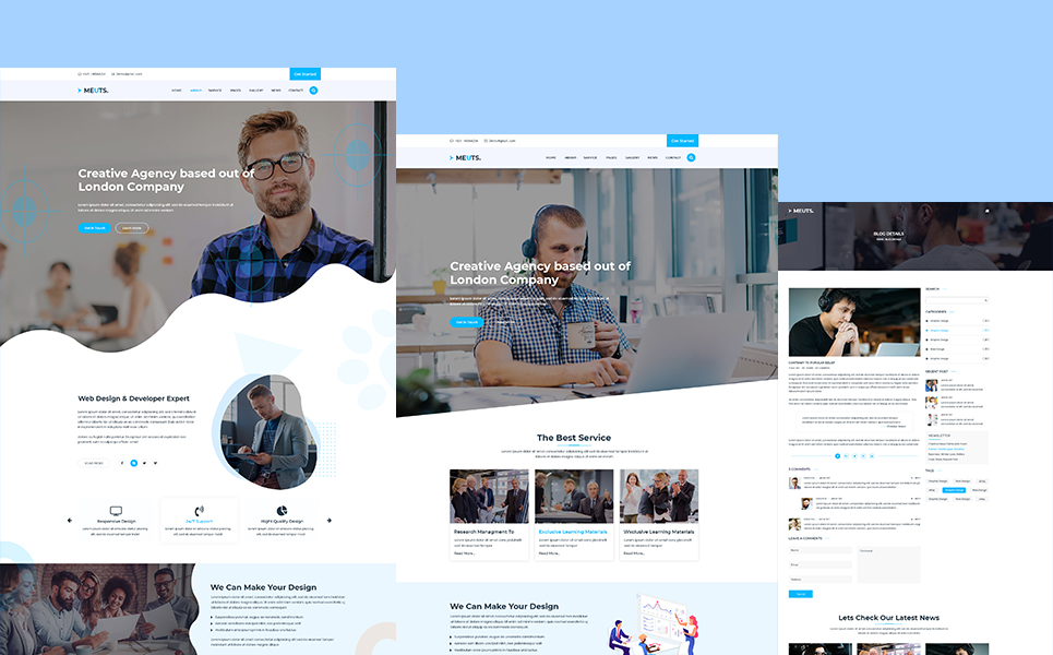 Meuts- Agency Corporate PSD Template