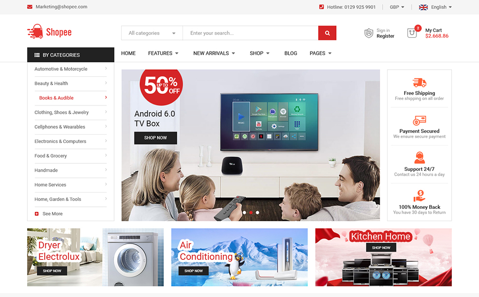 Shopee - Premium Marketplace Responsive