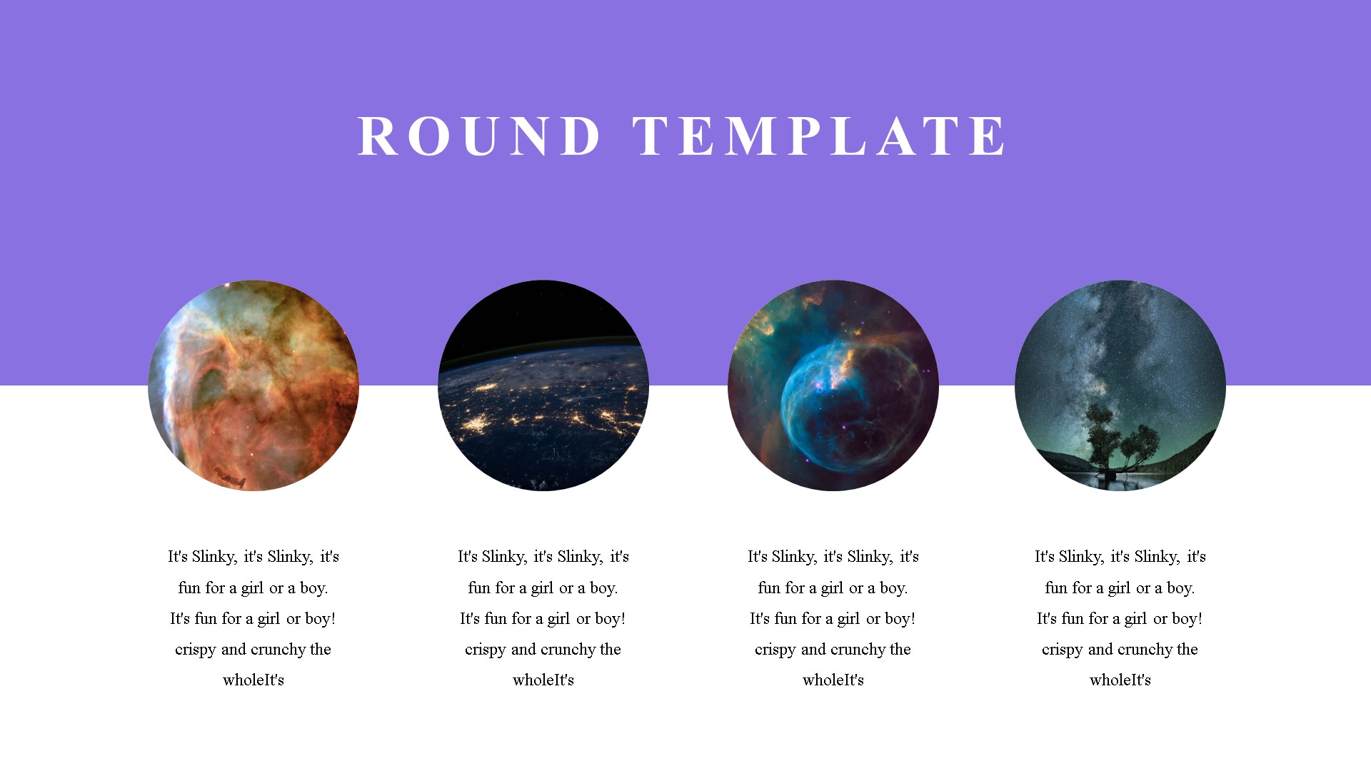 Round PowerPoint Template 82895