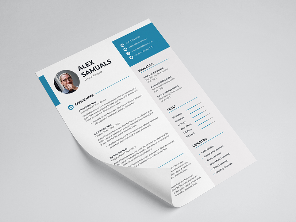 Alex Samuals Resume Template #76970