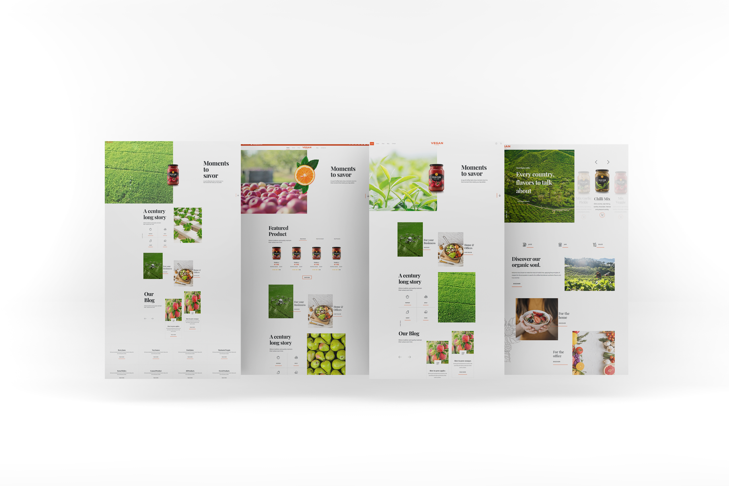 шаблон сайта органической продукции и фермы