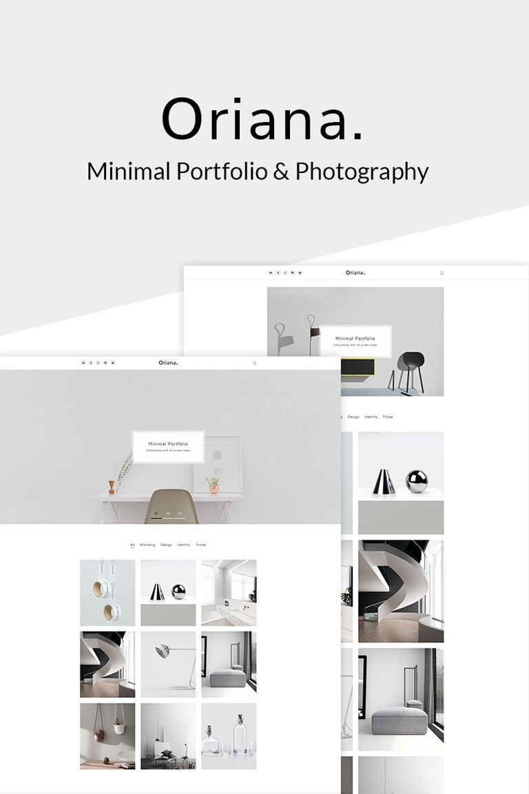  Oriana - Minimal Portfolio & Photography WordPress Theme