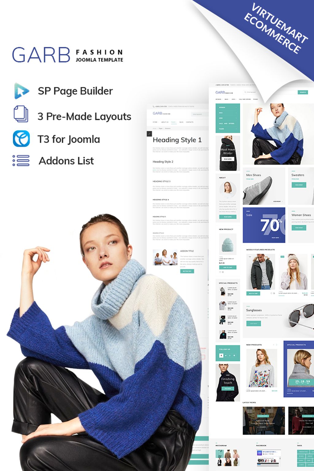  Garb Fashion - Fashion Store Joomla Template