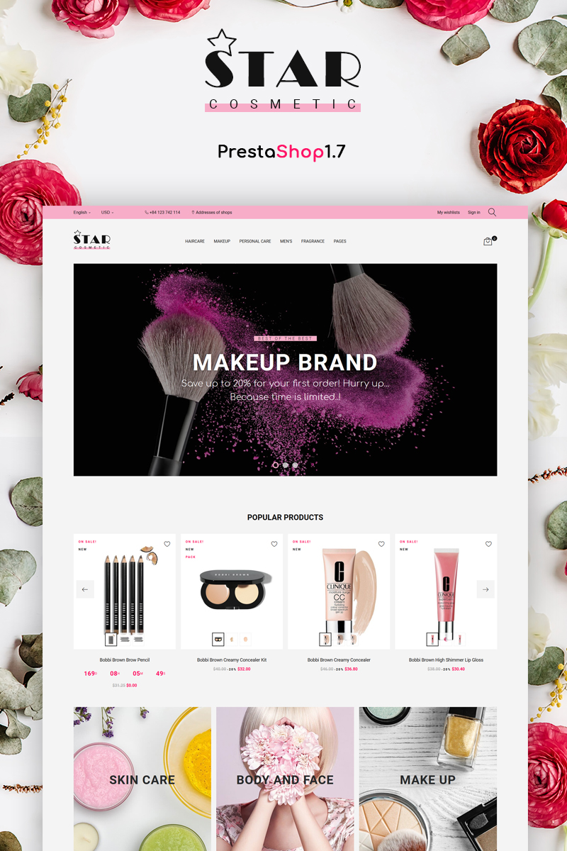 Star Cosmetic PrestaShop Theme