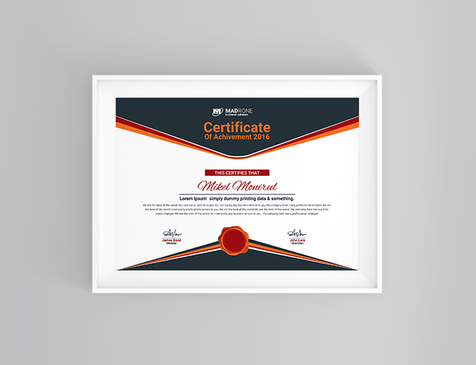 Computer Training Certificate Template #66277