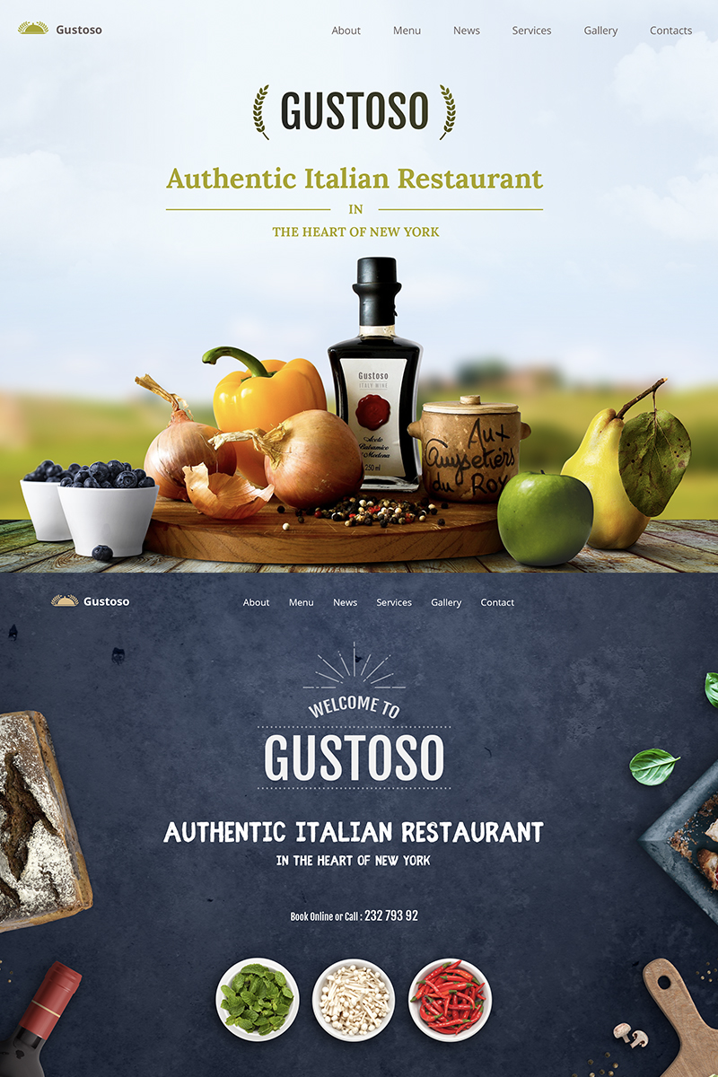 Gustoso Italian Restaurant Ready-made Website New Screenshots BIG