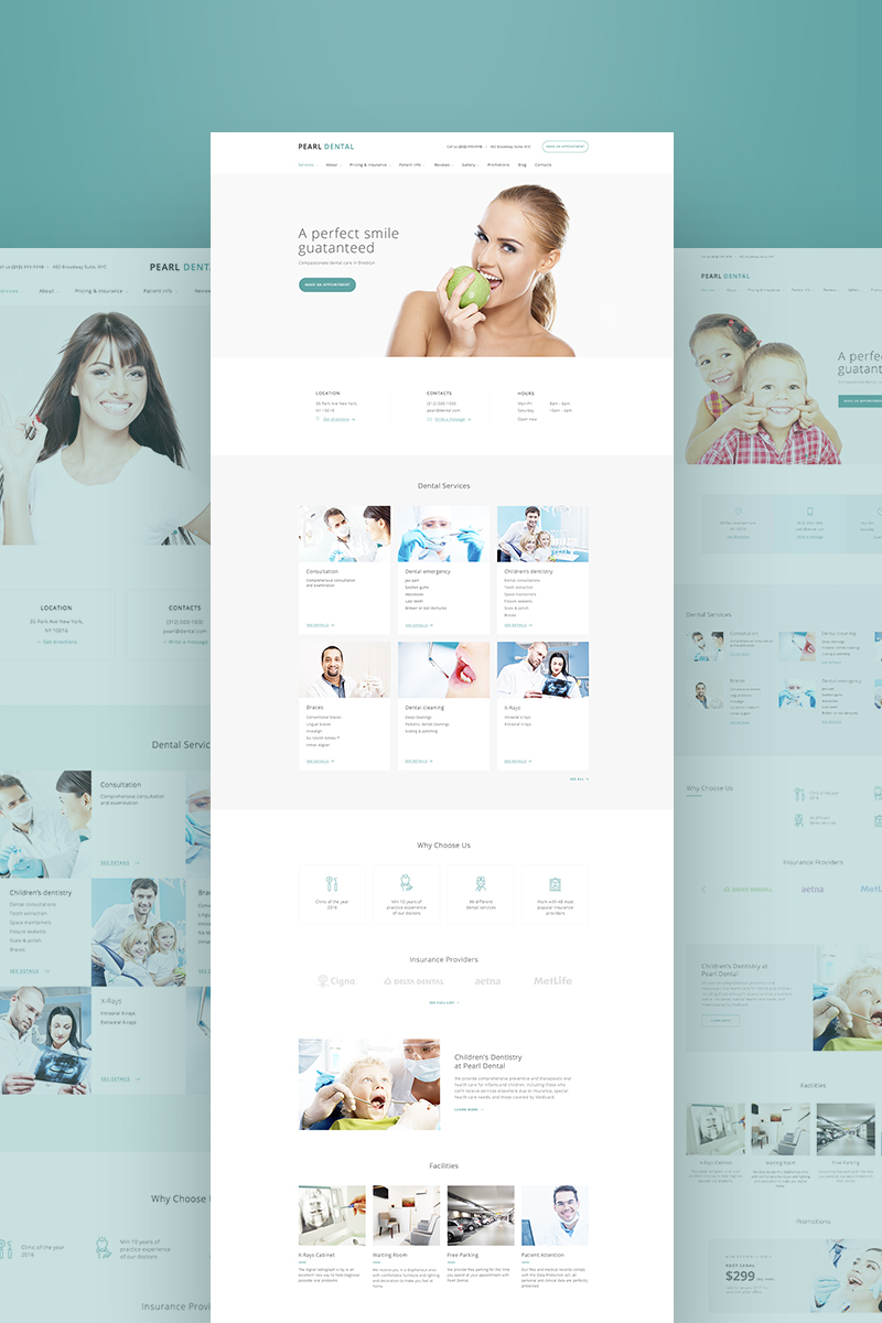 Dental Clinic Ready-made Website New Screenshots BIG