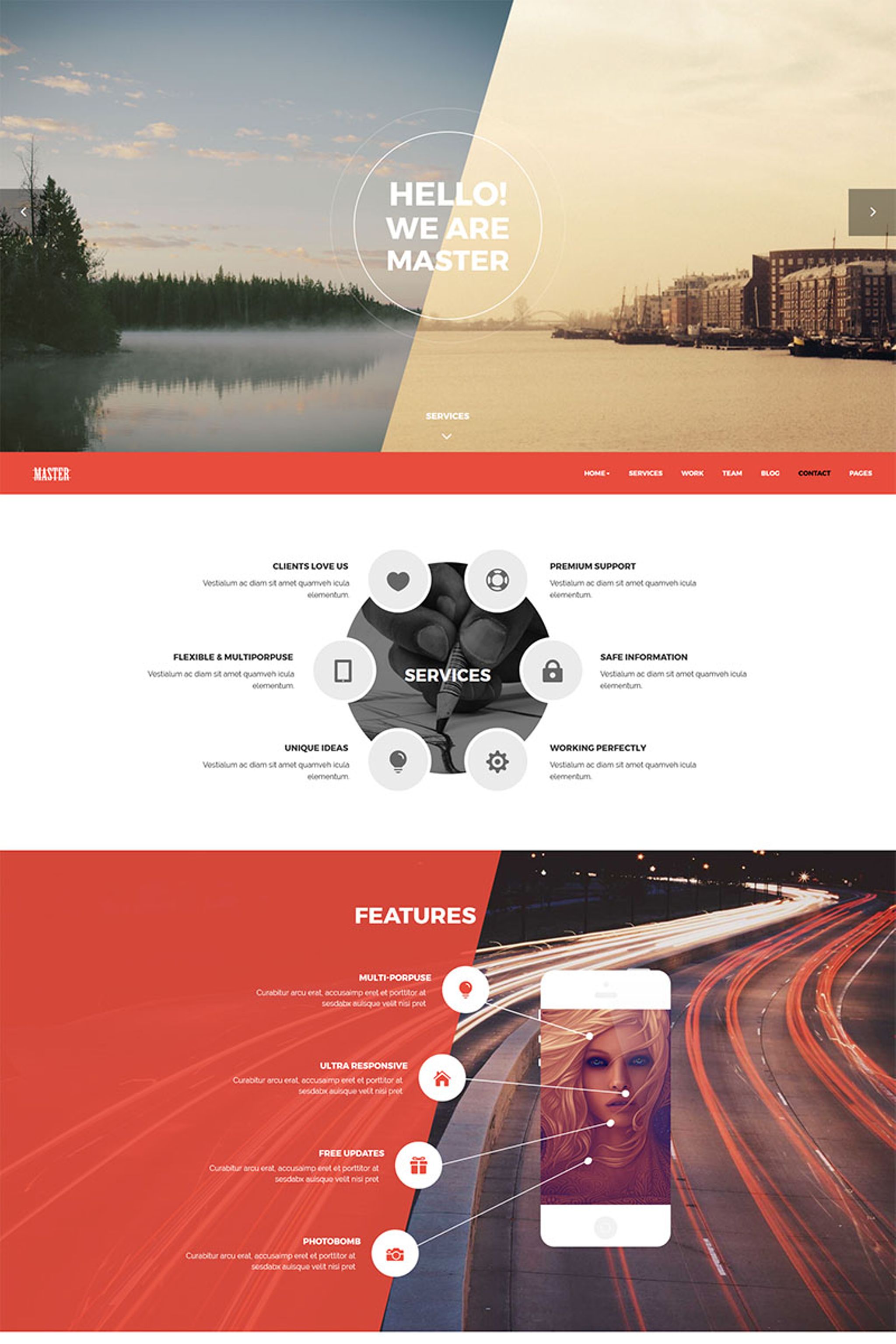 Master - Creative Agency Portfolio Website Template 