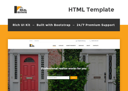 Real Estate Bootstrap HTML