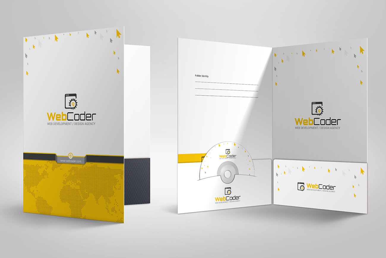 Presentation Folder File Holder Corporate Identity Template 66915