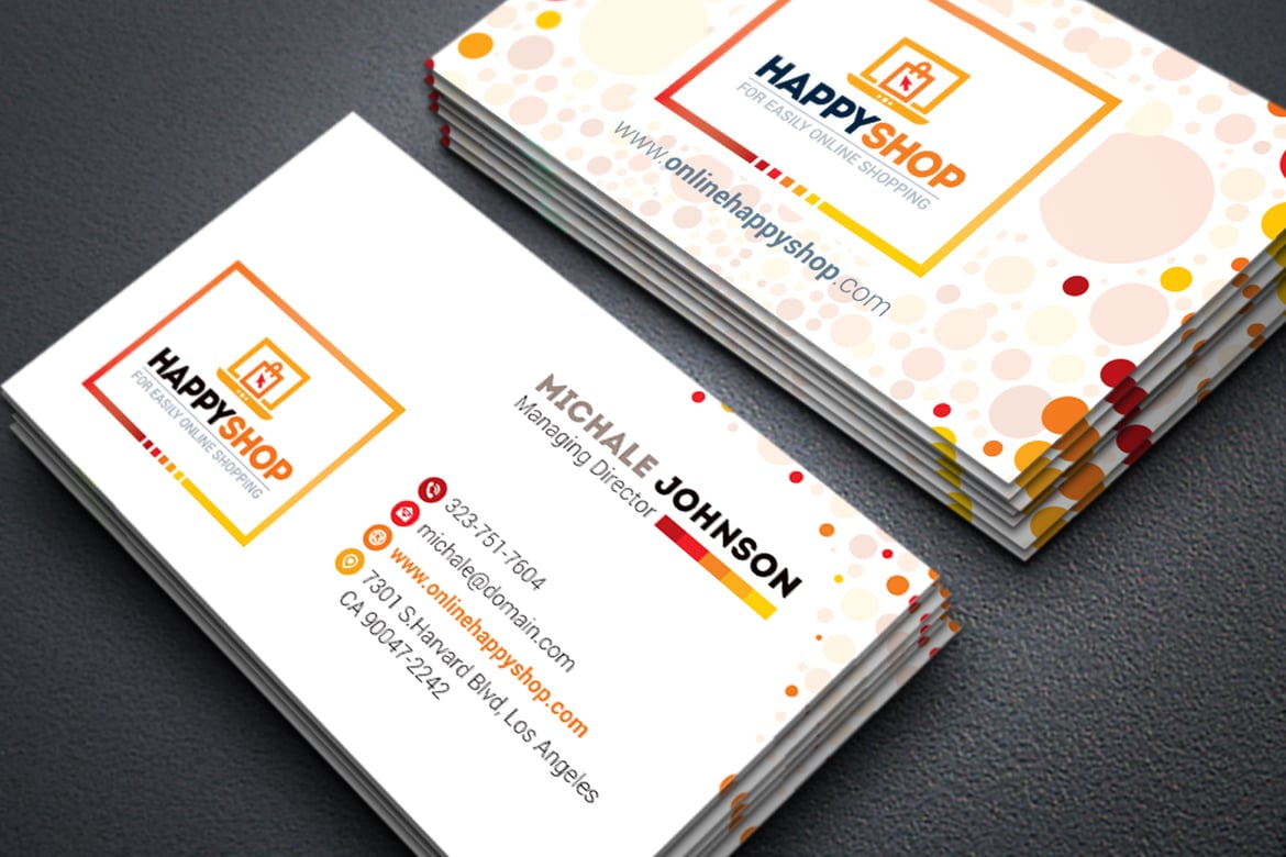 Business Card for E-Commerce or Online Shop | Shopping ...