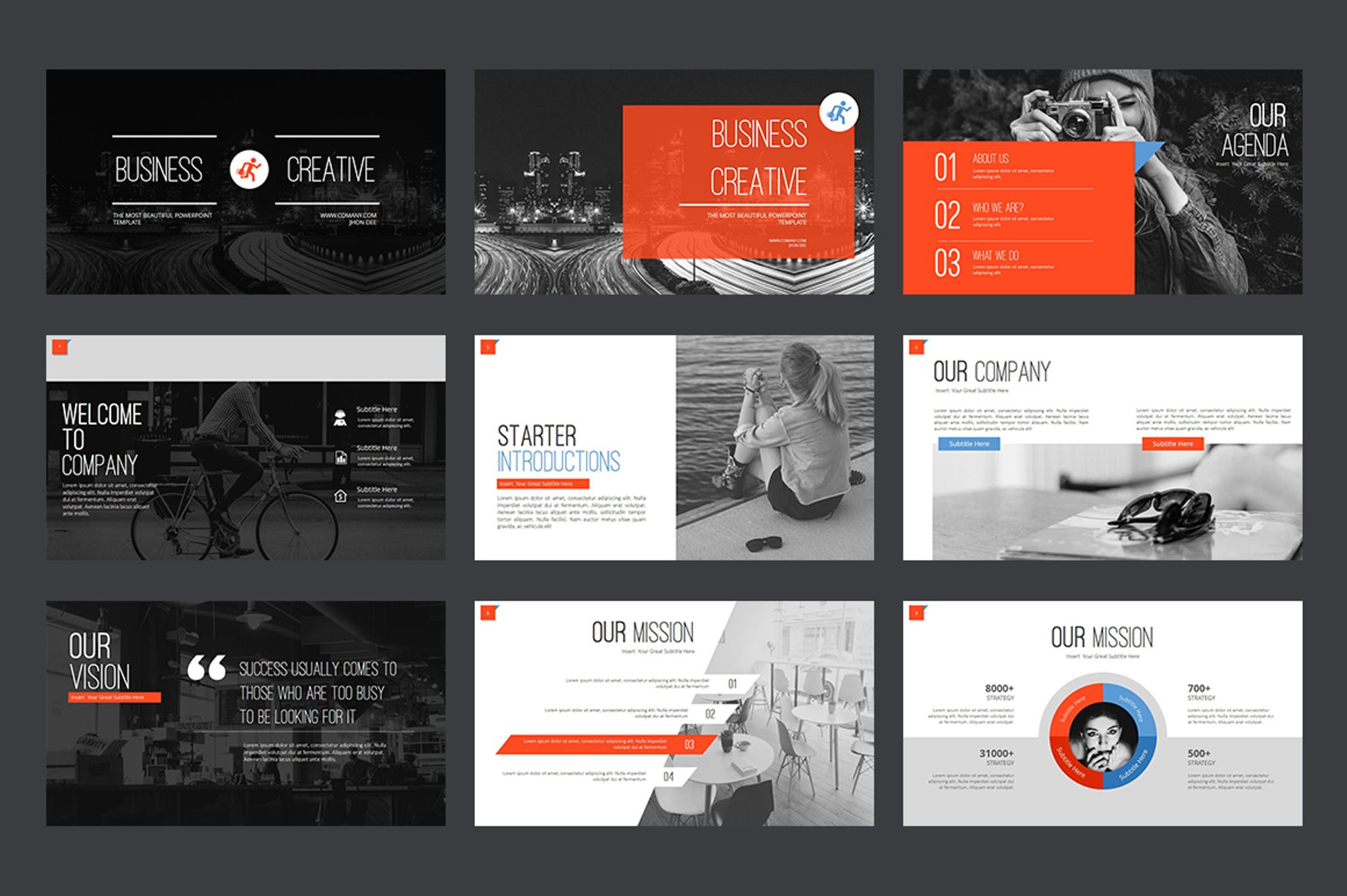 Marketing Agency PowerPoint Template 64617