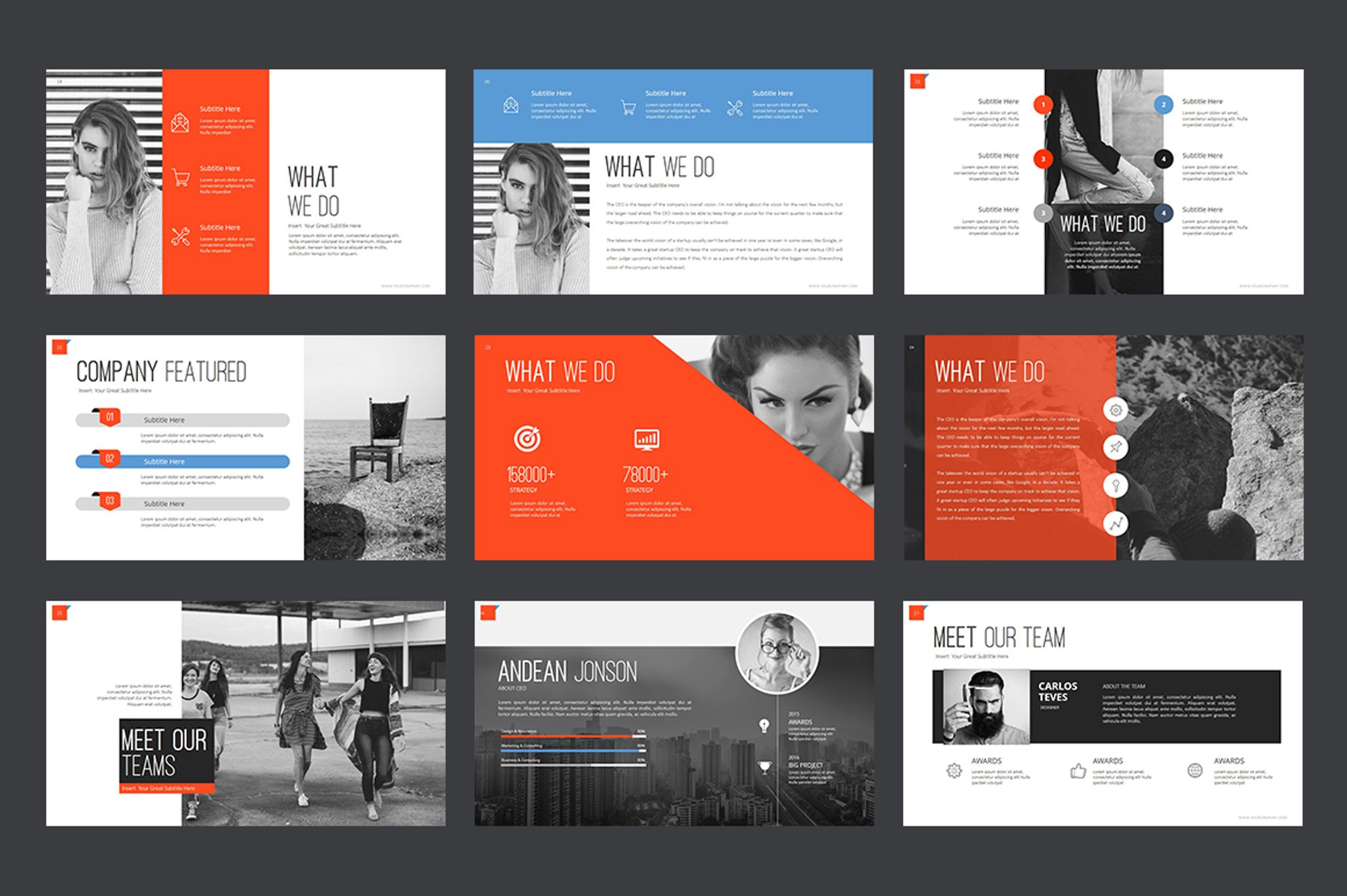 Marketing Agency PowerPoint Template 64617