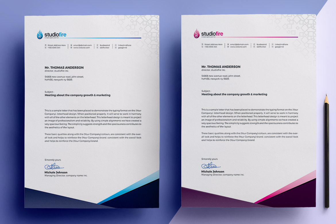 Letterhead With Logo Template