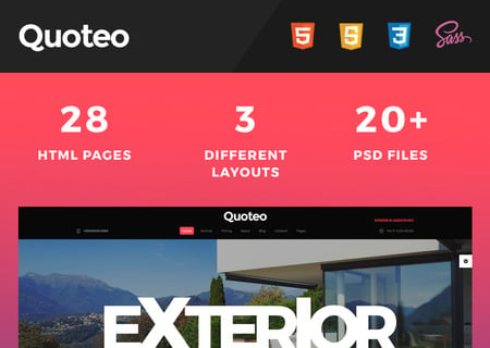 Exterior And Landscape Design Multipage HTML5