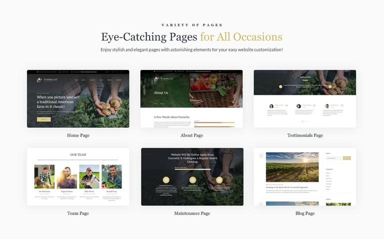 Farmelio - Farm Responsive WordPress Theme