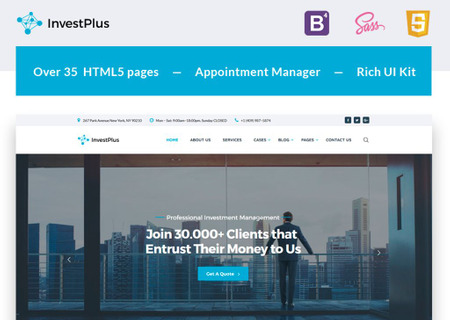 Investment Company Multipage HTML5