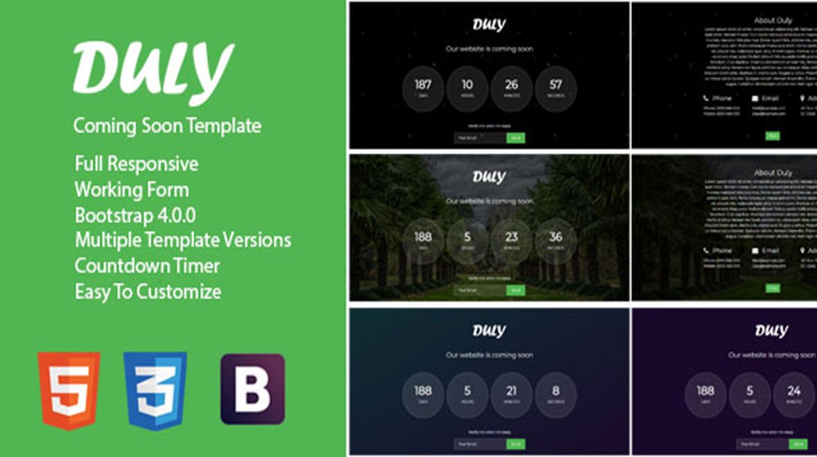 Duly - Coming Soon Specialty Page