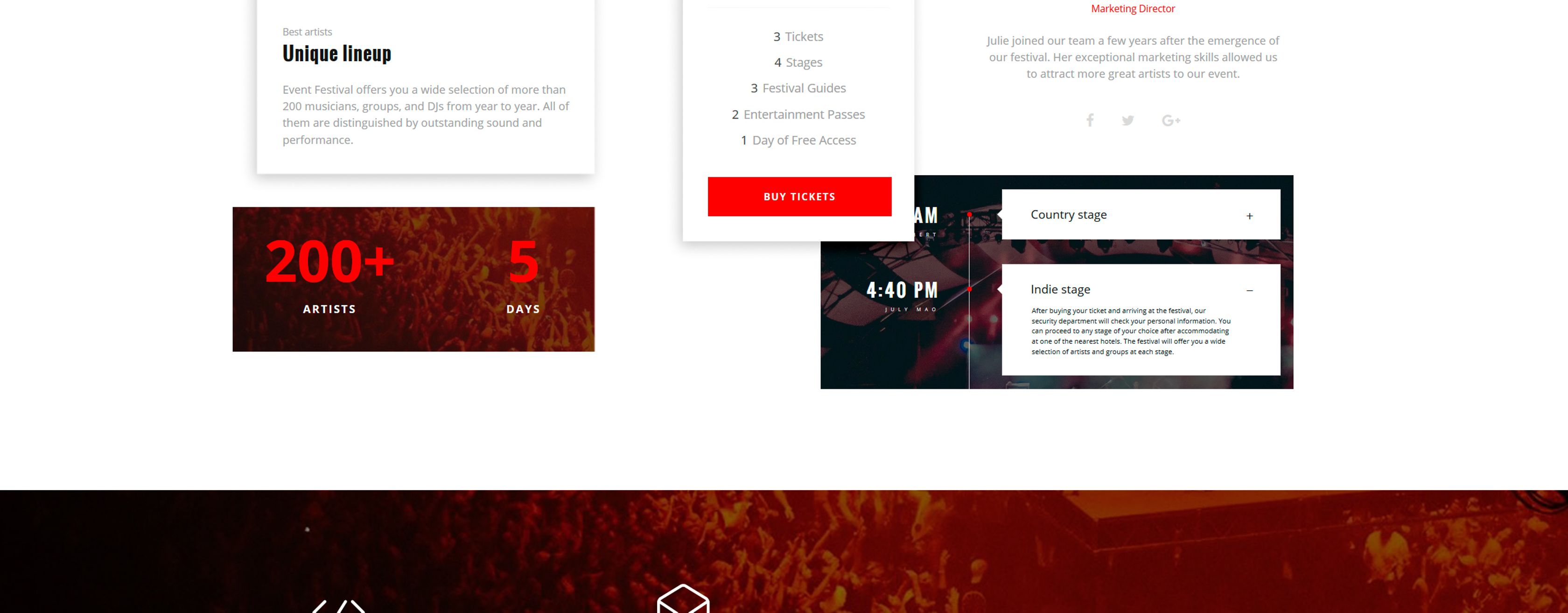 Free Music Festival Website Template Creativetacos