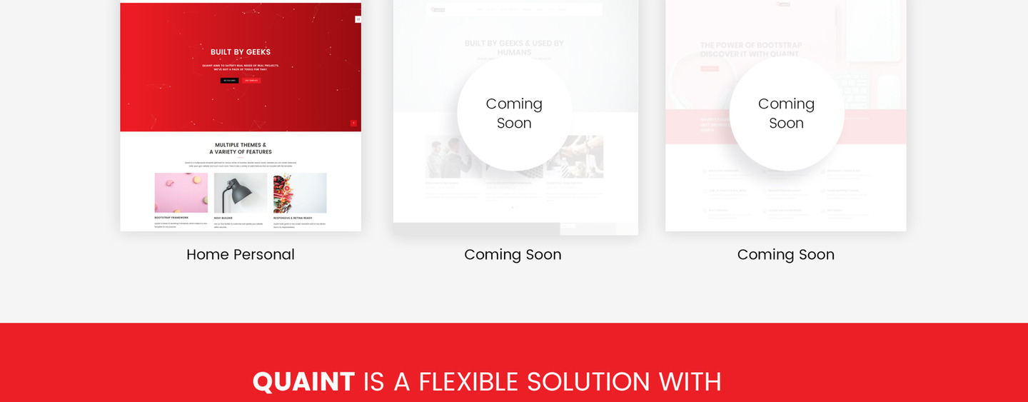 Quaint - Business Flexible Multipurpose Website Template