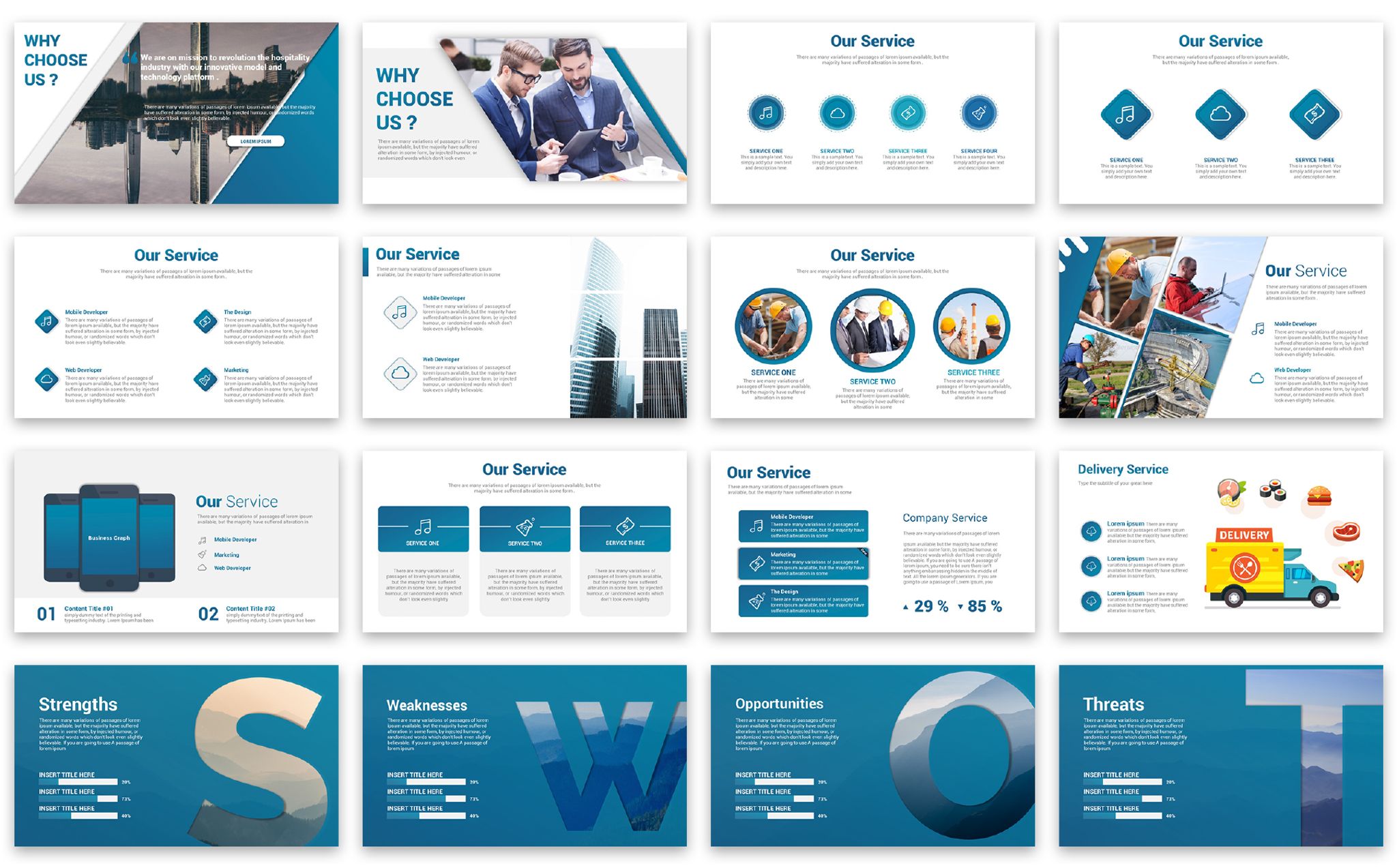 Business Graph Presentation PowerPoint Template 67383   4 