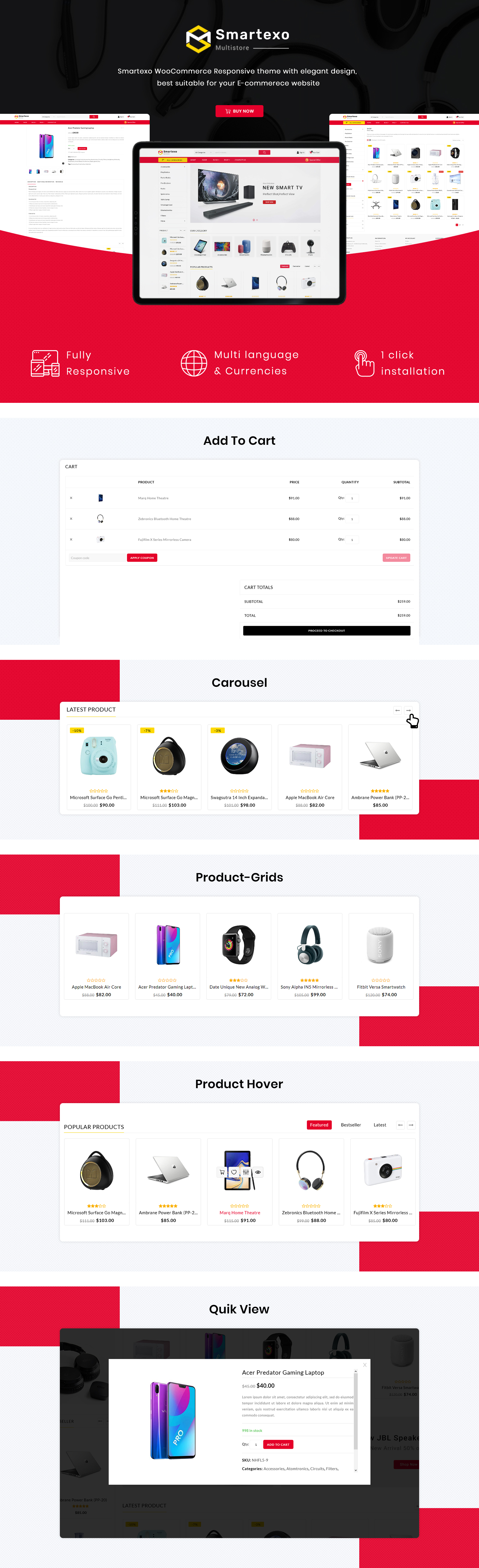 электронная многоцелевая тема woocommerce