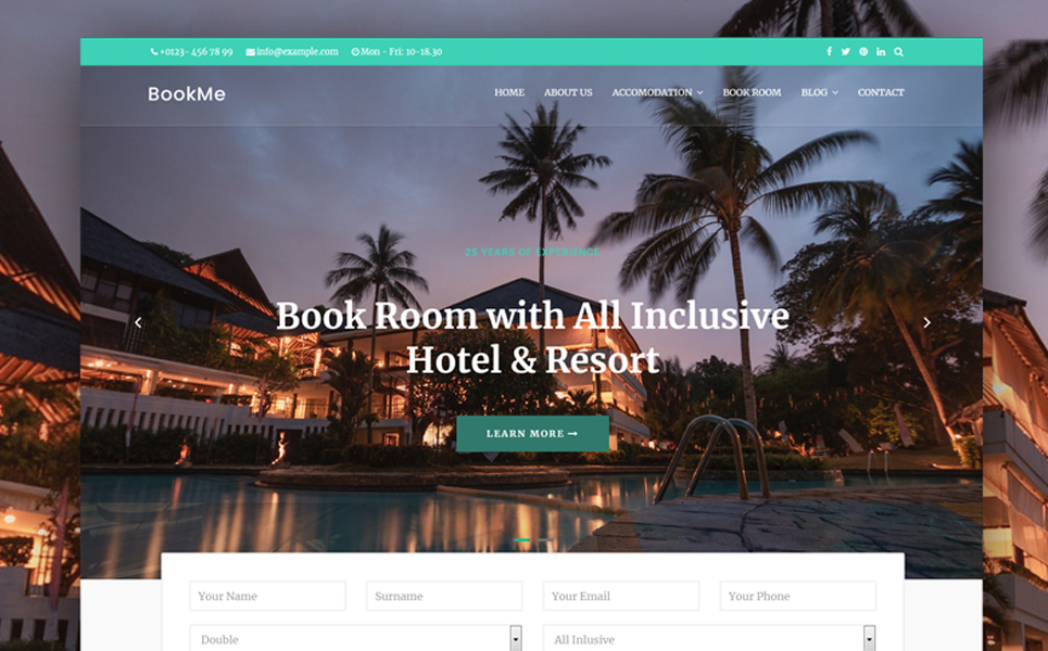 Booking Hotel-Villa and Travel Joomla 5 Template