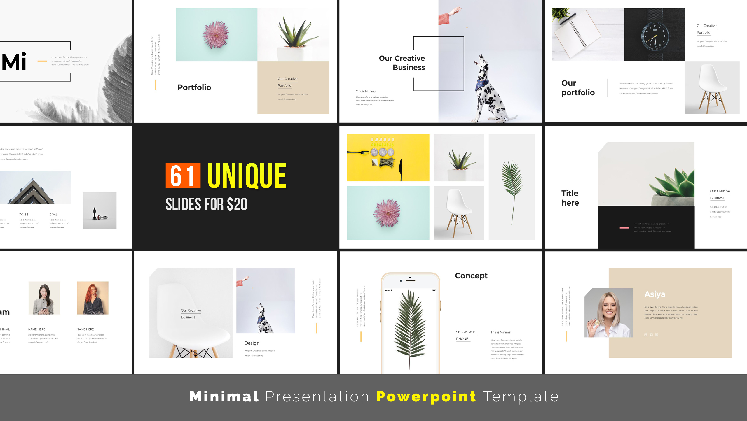  Stylish  Minimal PowerPoint  Template Buy for 22