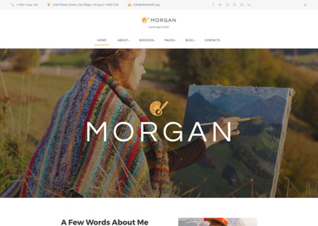 Morgan - Artist Portfolio Multipage HTML5