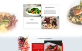 Restaurant Landing Page Template Photoshop Screenshot Pequeno Restaurant Landing Page Template Photoshop №67305