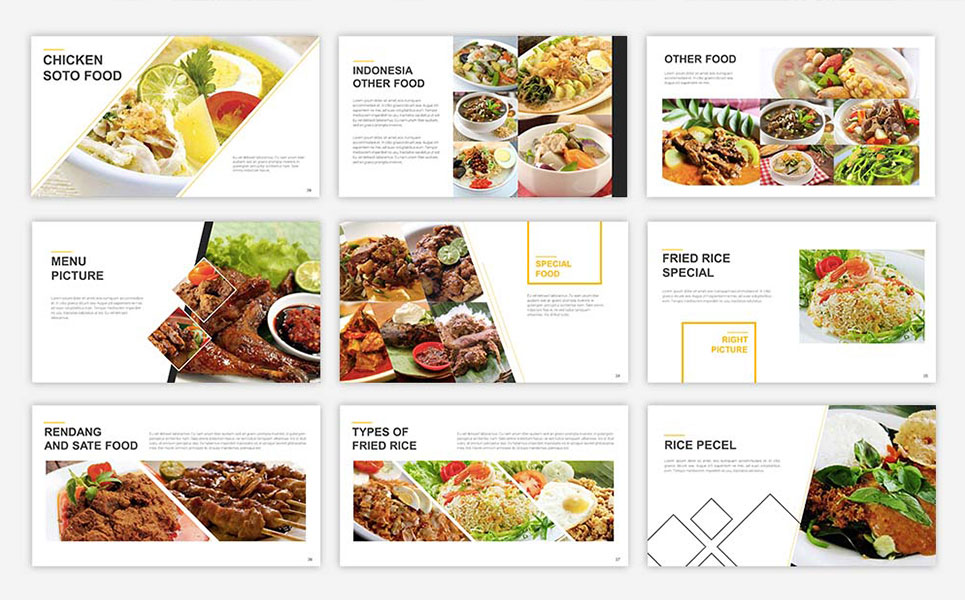  Food Presentation PowerPoint Template 67553