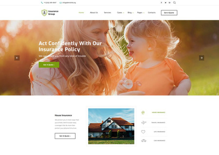 Insurance Conpany Multipage HTML