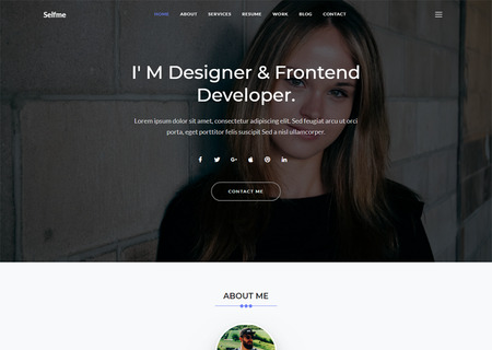 Selfme - Responsive Bootstrap 4 Personal