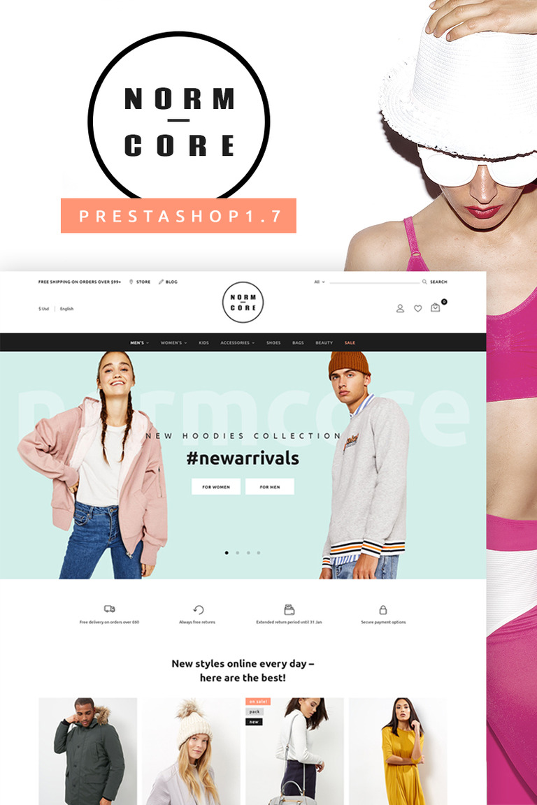  Normcore - Apparel Store PrestaShop Theme