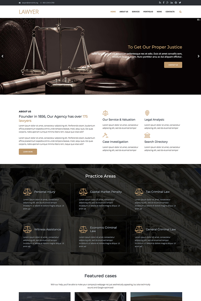  Lawyer Firm - Premium Drupal Template