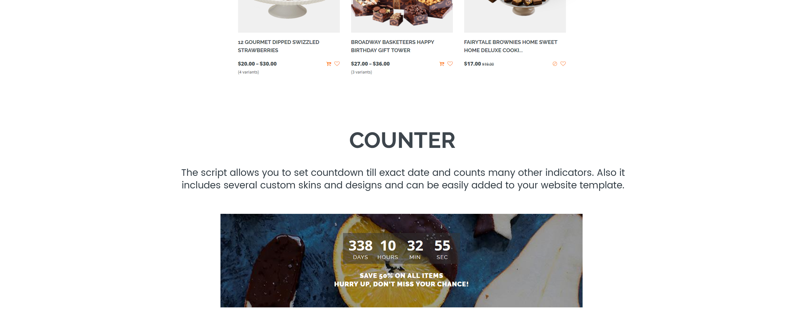 деликатесные сладости и конфеты интернет-магазин shopify тема