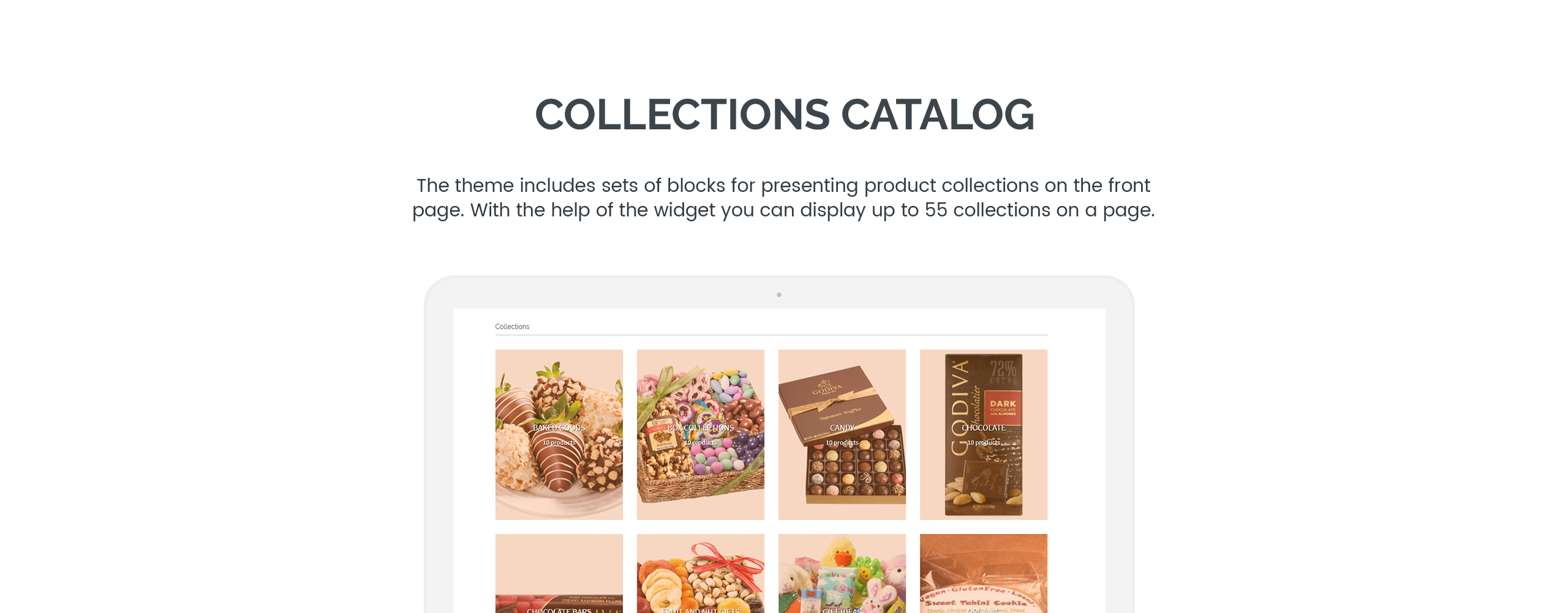 деликатесные сладости и конфеты интернет-магазин shopify тема