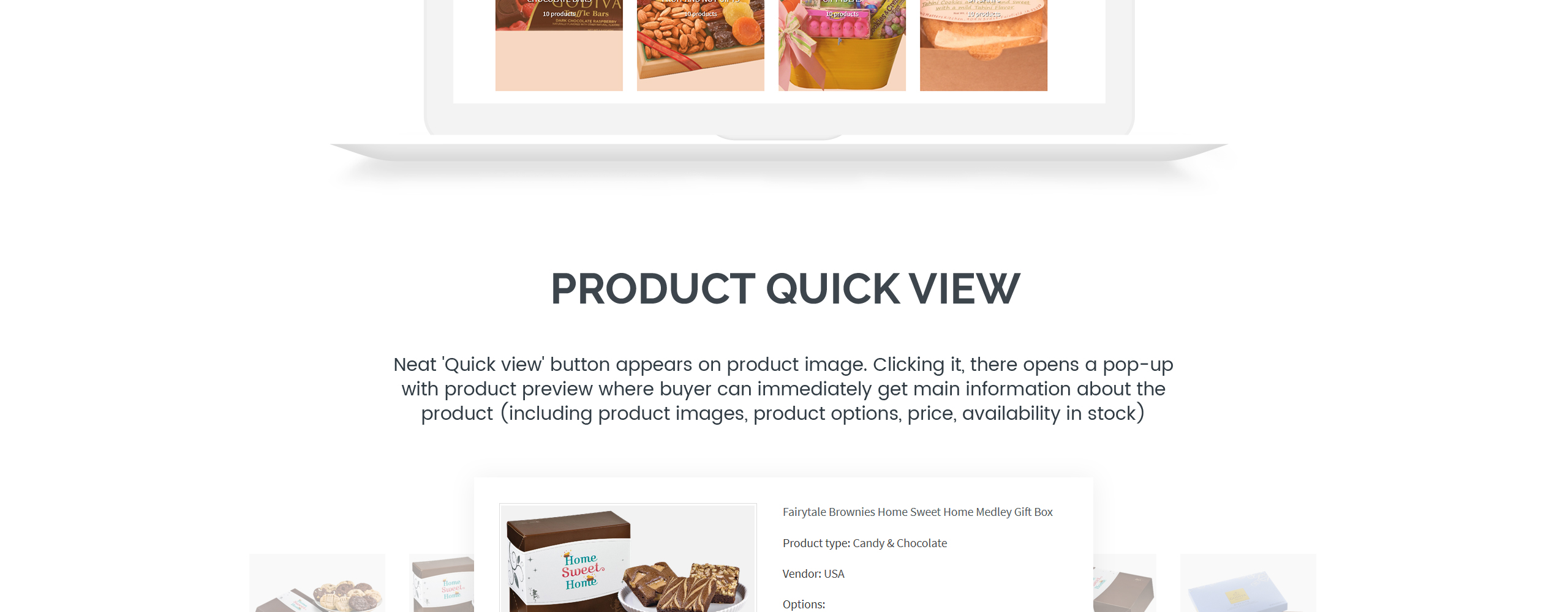 деликатесные сладости и конфеты интернет-магазин shopify тема