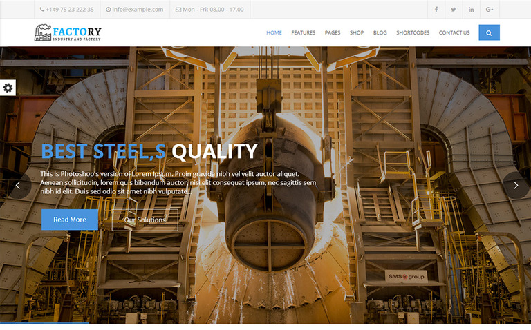 Factory : Factory & Industrial HTML Website Template