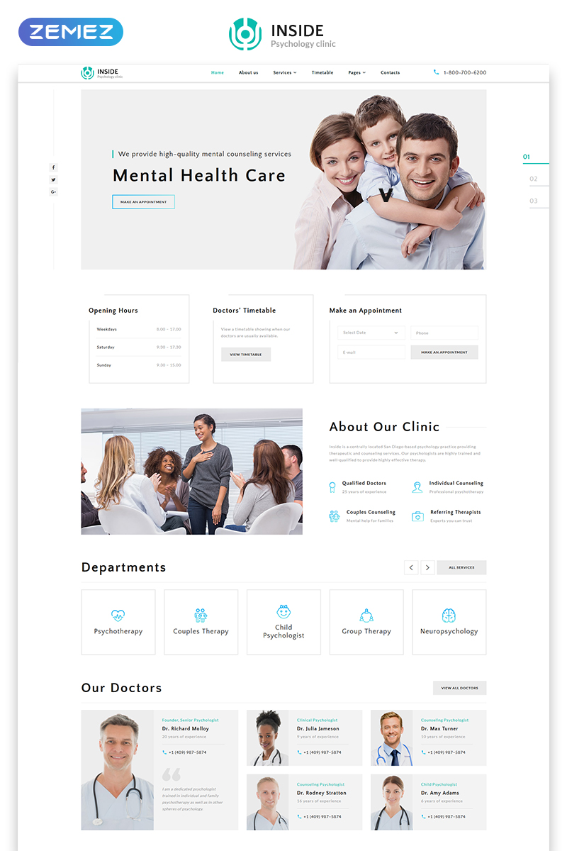 Inside - Psychology Clinic HTML5 Website Template Inside - Psychology Clinic HTML5 Website Template