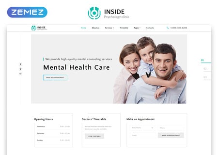 Psychology Clinic Multipage HTML5
