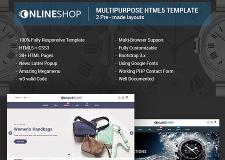 Onlineshop - Responsive Multipurpose E-Commerce HTML5