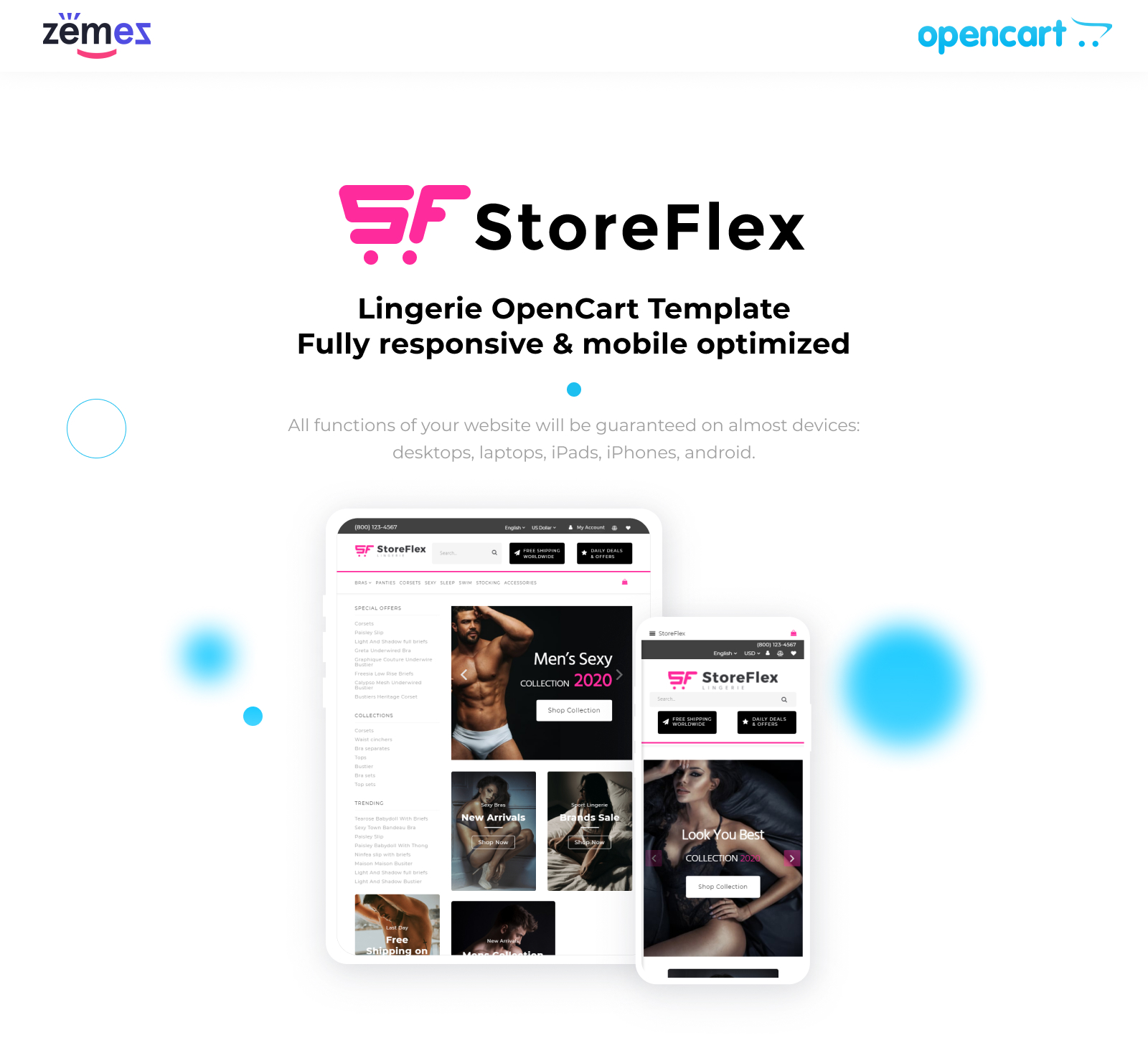 Underwear Website Templates