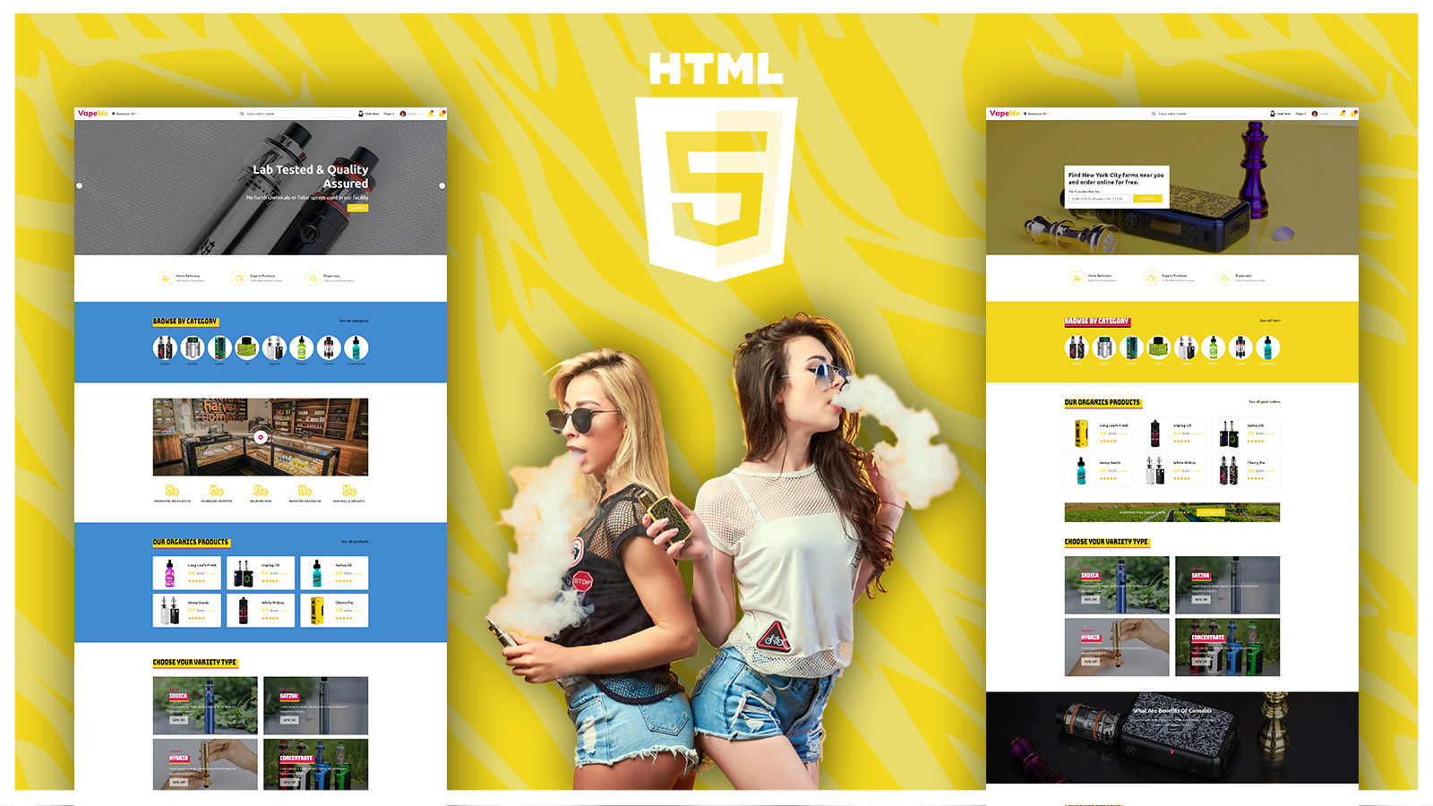 Vape Shop HTML5 Website Template