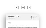 Jarange Doe Clean Resume Theme Small Screenshot Jarange Doe Clean Resume Template